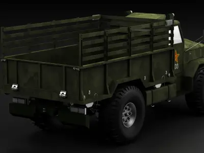 drive two platoon military vehicles cards medical logistics  3D model