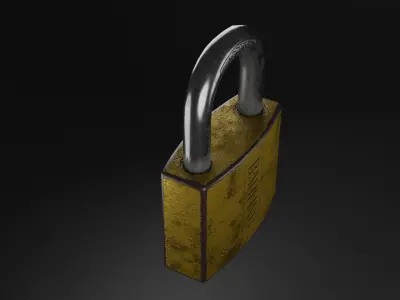 Door Lock Low-poly 3D model purchase