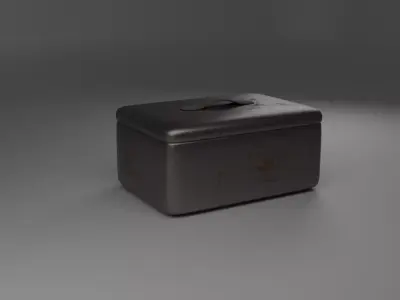 Metal Crate Pack - Rusted and Heavily Rusted Low-poly 3D model