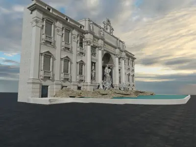 Trevi Fountain 3D model purchase
