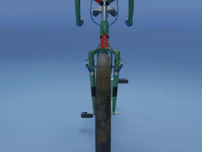 Bicycle LOW POLY BPR Low-poly 3D model