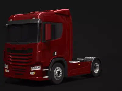 Generic European Semi Truck 4x2 3D model