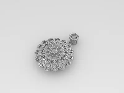 antique style arabesque piece 3D model