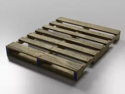 Wood Pallet Free low-poly 3D model purchase