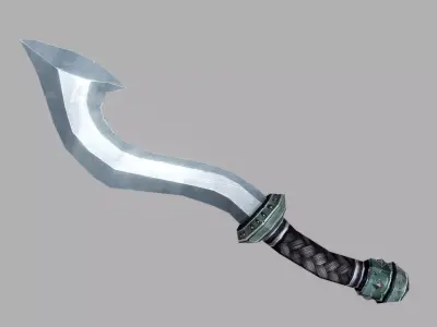Sword Low-poly 3D model 57