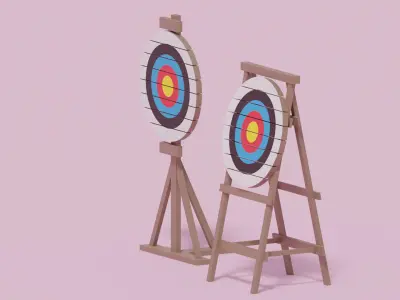 Archery Target 3D model buy