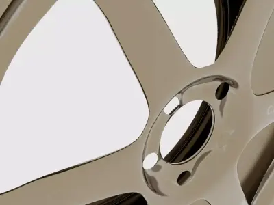 Volk car rims - multiple looks Low-poly 3D model
