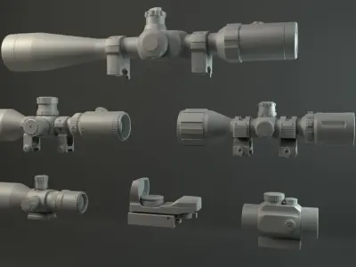 Scopes and Sights Pack 1 3D model