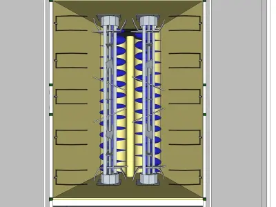 Mushroom Compost Machine 3D model