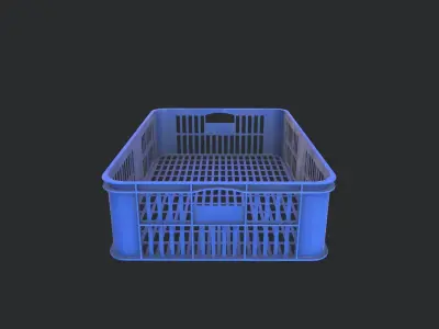 Plastic Basket 01 Low-poly 3D model