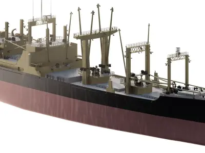 US NAVY General Cargo Ship 1960S 3D model