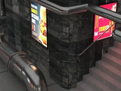 Subway Station 3D model purchase