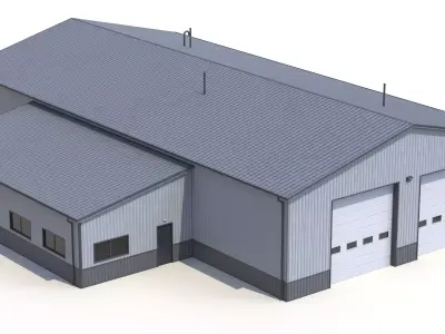Industrial Building 59 PBR Low-poly 3D model