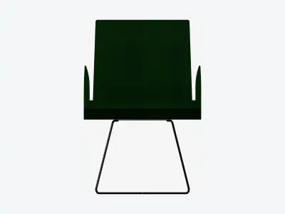 Furniture - Chair - Contemporary - Armsets - Wire - Legs Low-poly 3D model