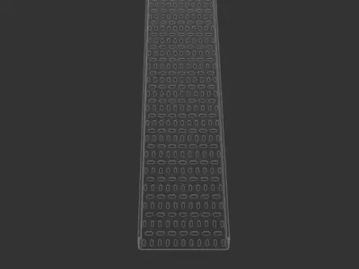 Cable Tray 225mm x 3000mm TYPE1 3D model