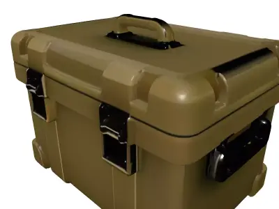 Rugged Tactical Storage Case Low-poly 3D model