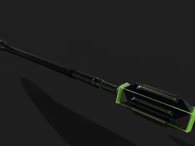 Game Ready necrotic mace Low-poly 3D model