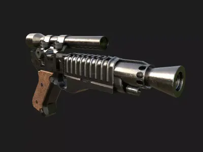 Heavy Blaster - Star Wars Free low-poly 3D model