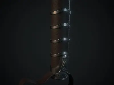 Mjolnir Low-poly 3D model