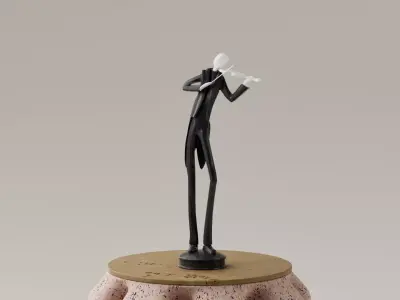 ESCULTURA - VIOLINISTA 3D print model