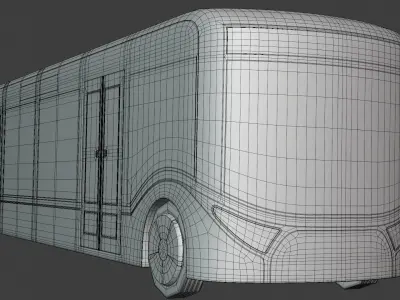 Autonomous city bus concept 2023 3D model