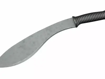 Kukri Low-poly 3D model