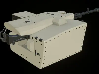 Sarp Zafer Silah Sistemi Sarp Zafer Weapon Station System Low-poly 3D model