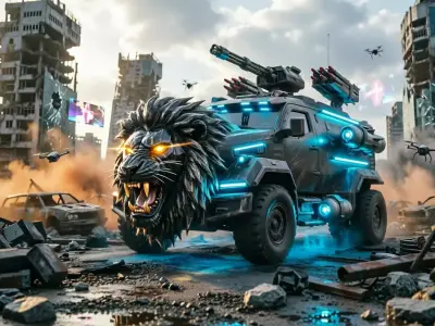 Cybernetic Lion War Vehicle 3D model