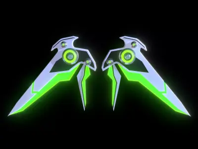 Mechanic Wing Low-poly 3D model buy