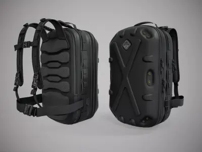 military combat baggage bag 3D model