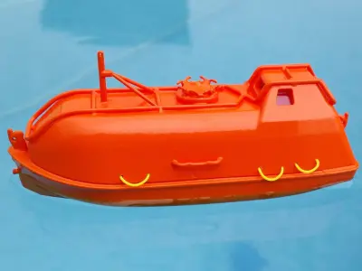 Type A lifeboat 3D print model