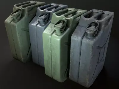 Jerry Can Low-poly 3D model purchase