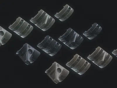 Magpul XTM Hand Stop Low-poly 3D model