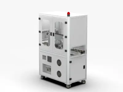 Automatic Permanent Magnet Rotor Spring Assembly Machine 3D model