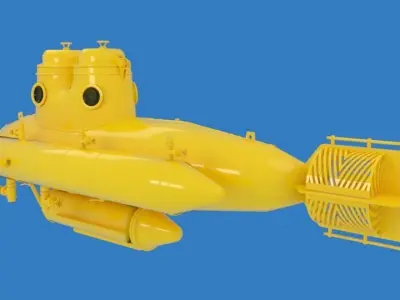 Submarine 3D model 7