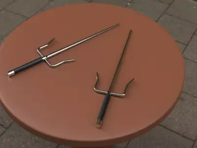SAI Martial Arts Weapon 3D model