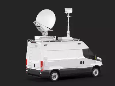 Broadcasting Van 3D model