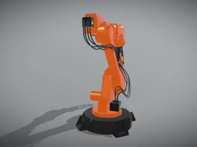 Rrobot arm Low-poly 3D model