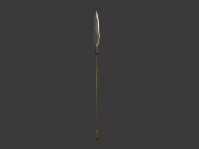 Spear 02 Low-poly 3D model