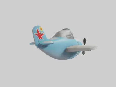 Cartoon Airplane model 3D model