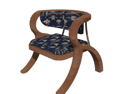 Imperial Elegance Armchair 3D model