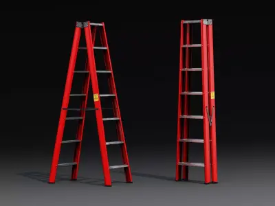 Ladder Game-Ready Low-poly 3D model