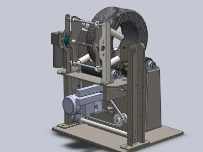 Tire wrapping machine 3D model