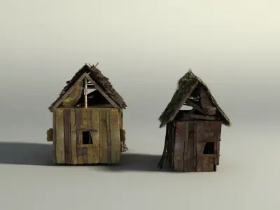 Shacks part 2 3D model