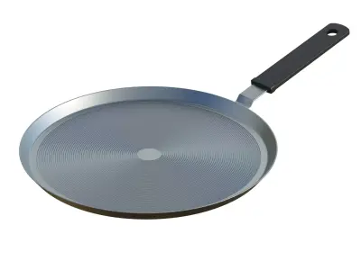 Pancake Pan Low-poly 3D model