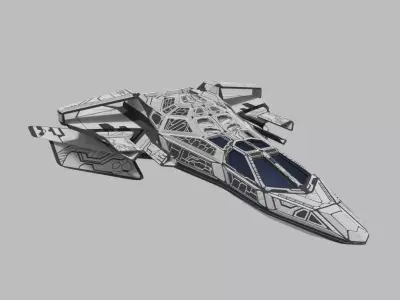 VBS-1 Spaceship Low-poly 3D model
