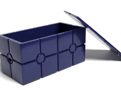 Scanning Crate with open lid 1-6 scale Hottoys 3D print model