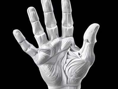 Stylized Robotic Hand 3D Model Low-poly 3D model
