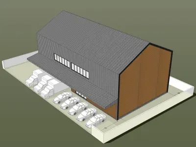 Small warehouse 3D model