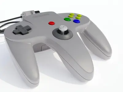 Nintendo 64 Controller 3D model